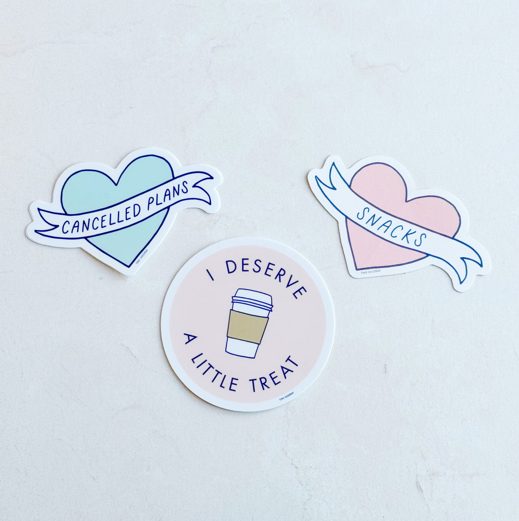 I Deserve a Little Treat - Coffee Sticker - Freshie & Zero Studio Shop