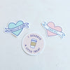 Snacks Heart Sticker - Freshie & Zero Studio Shop