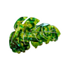 green monstera leaf hair claw clip