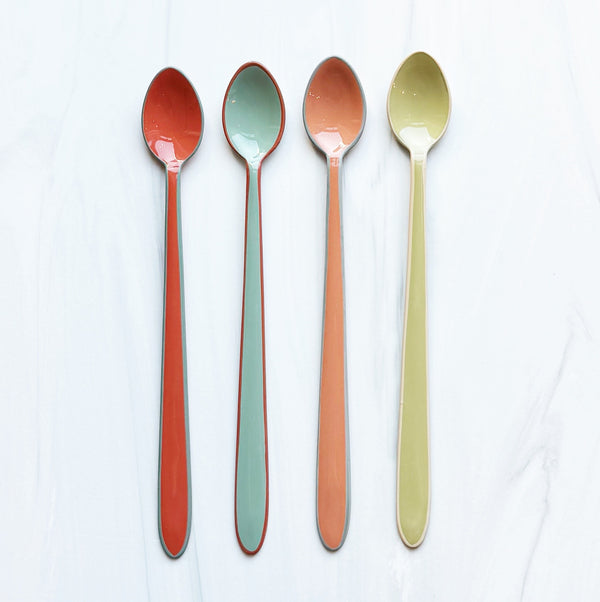 Colorful Enamel Spoon | Tall - Freshie & Zero Studio Shop