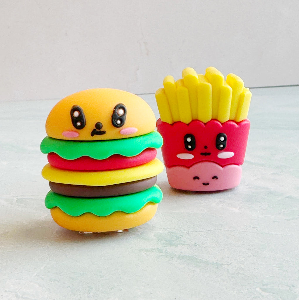 Burger & Fries Kawaii Pencil Sharpener - Freshie & Zero Studio Shop