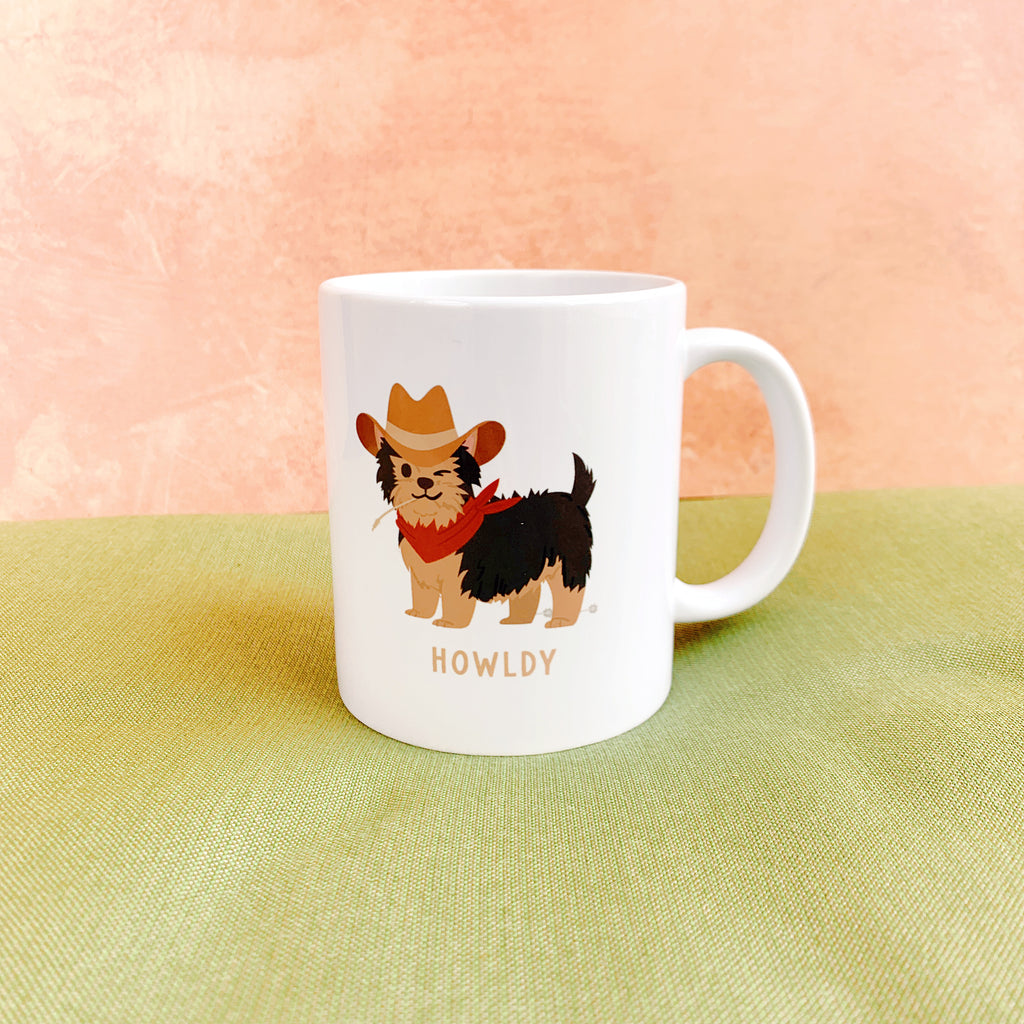Cowboy Dog Mug - Freshie & Zero Studio Shop