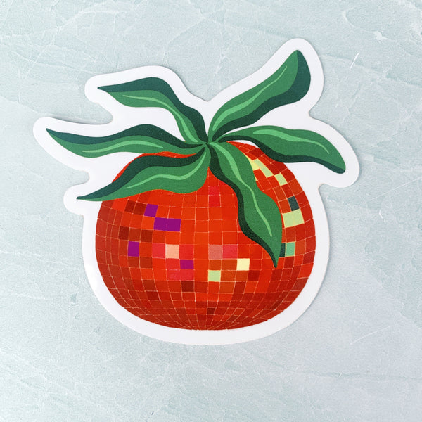 Disco Tomato Sticker - Freshie & Zero Studio Shop