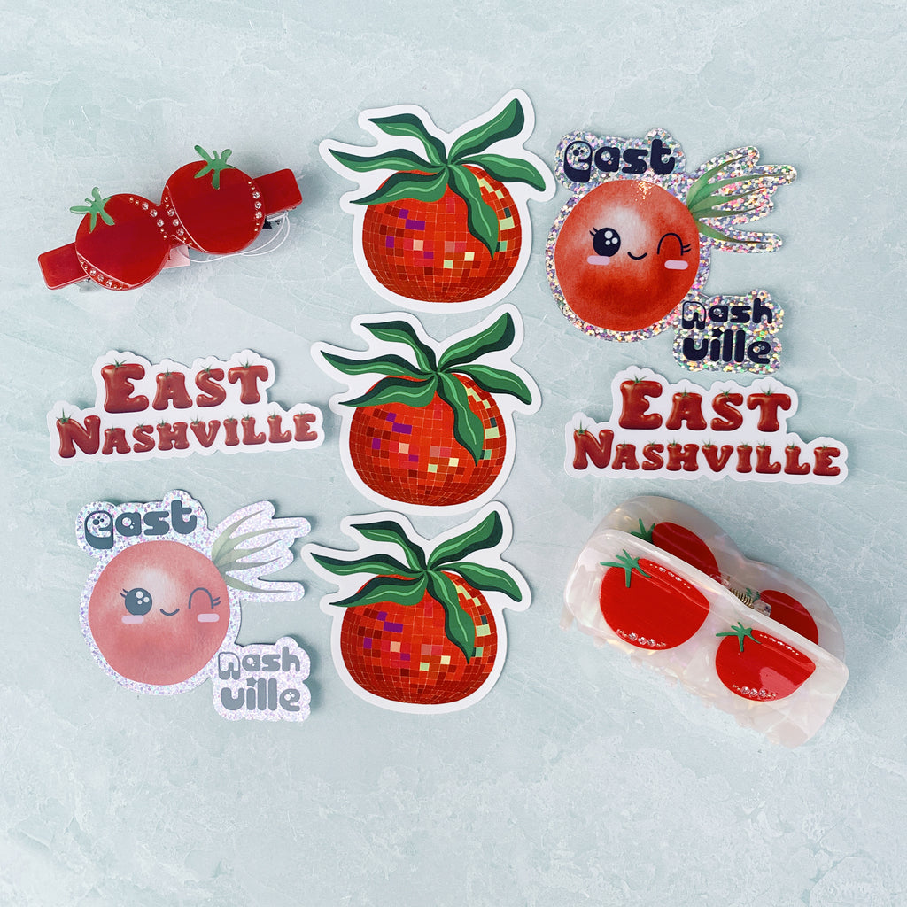 Disco Tomato Sticker - Freshie & Zero Studio Shop