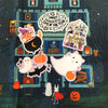 Trick or Treating Ghost Cat Sticker - Freshie & Zero Studio Shop