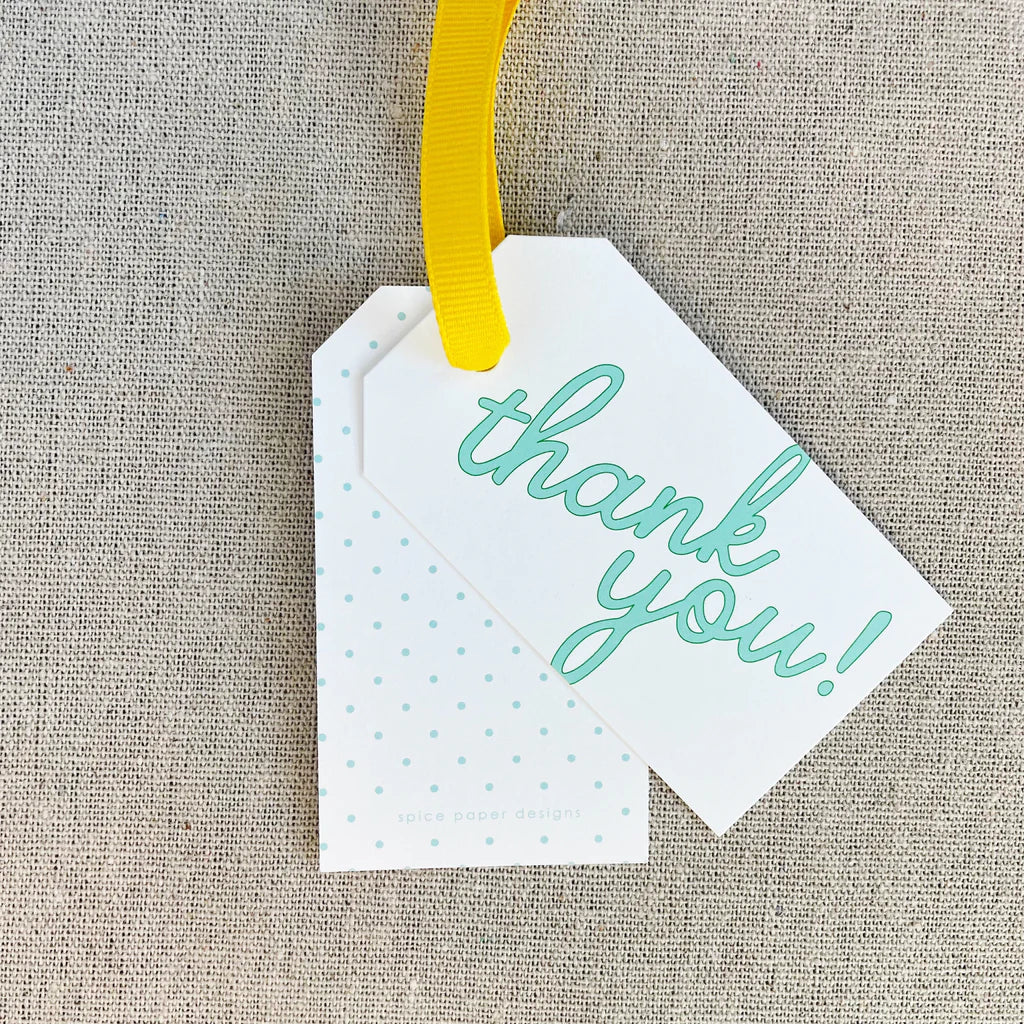 Thank You Gift Tags: Set of 10