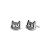 Black Cat Stud Earrings - Freshie & Zero Studio Shop
