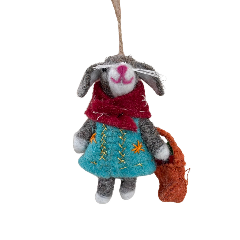 Felt Storybook Bunny Ornaments - Freshie & Zero Studio Shop