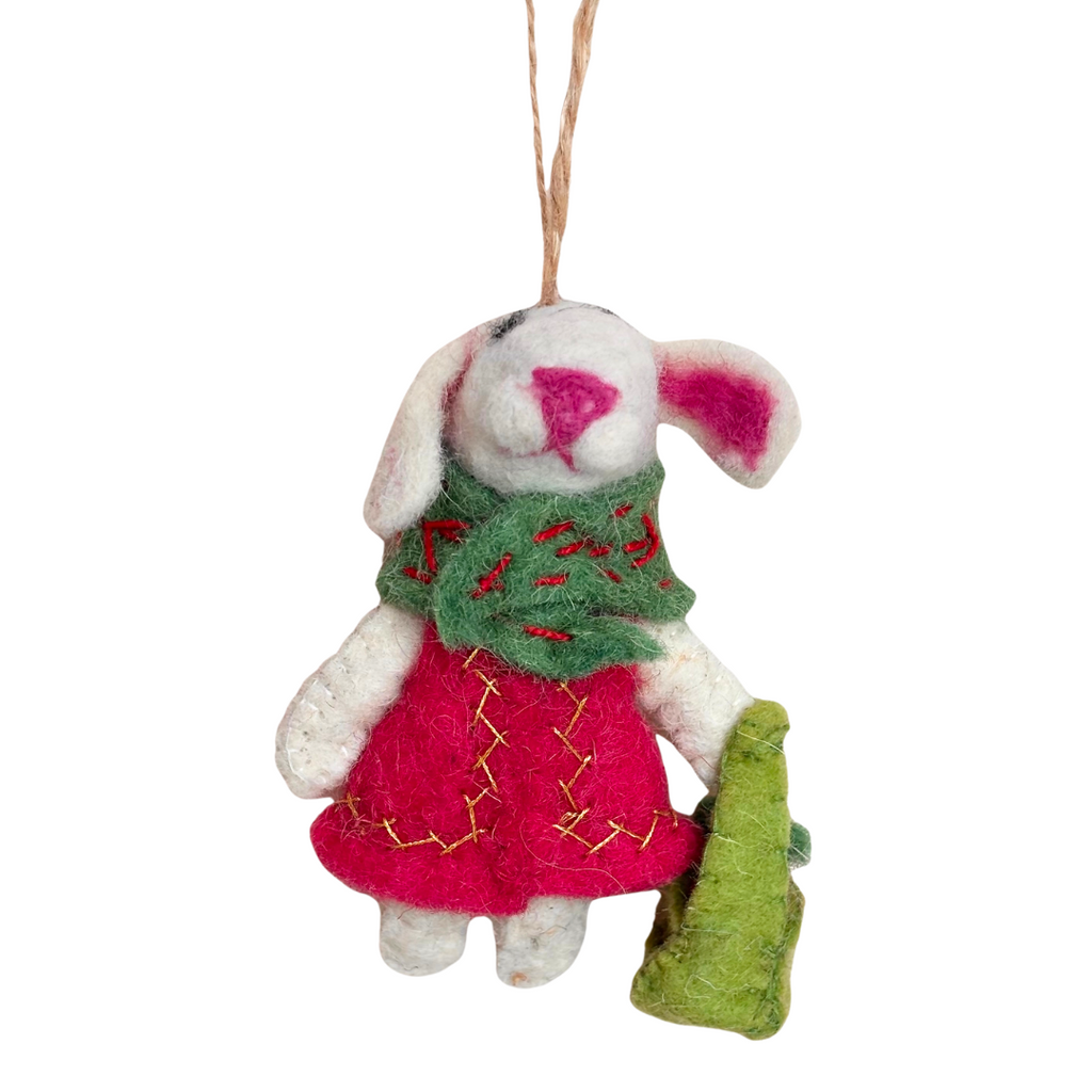 Felt Storybook Bunny Ornaments - Freshie & Zero Studio Shop