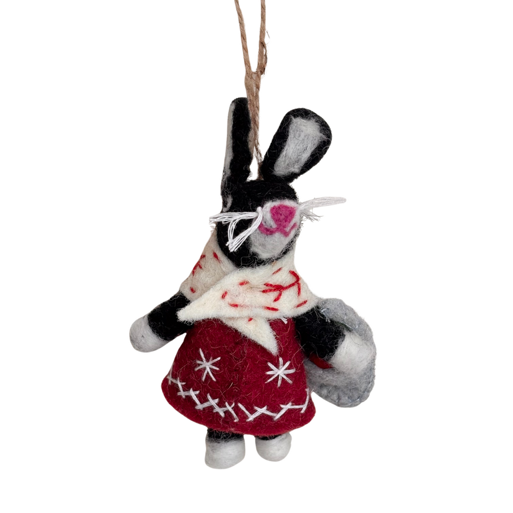 Felt Storybook Bunny Ornaments - Freshie & Zero Studio Shop