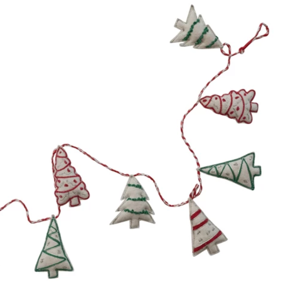 Woven Wool Christmas Tree Garland - Freshie & Zero Studio Shop