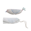 Bird Embroidered Cotton and Linen Hot & Cold Pack - Freshie & Zero Studio Shop