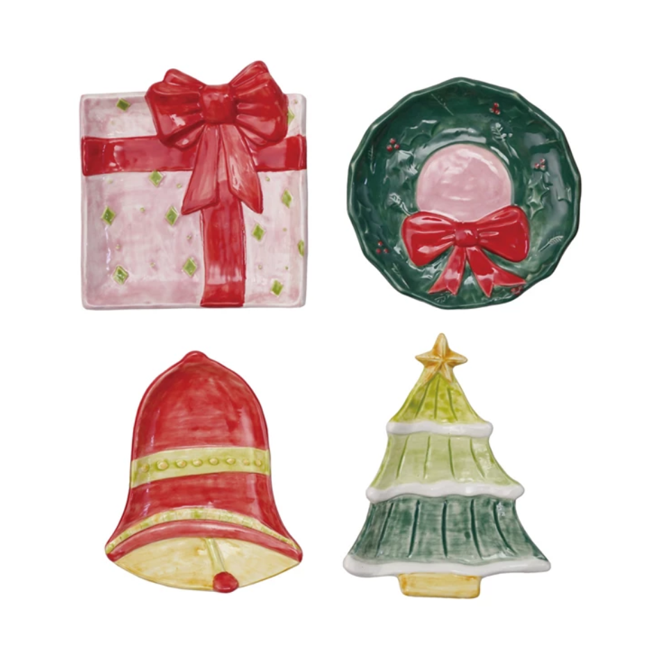 Hand-Painted Holiday Icon Shaped Dish | 4 Styles - Freshie & Zero Studio Shop