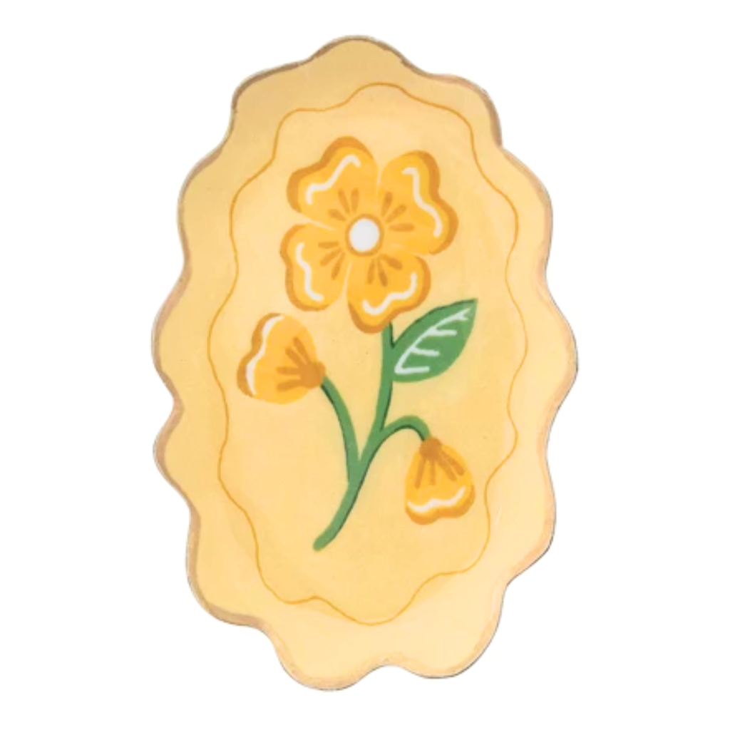 Wavy Floral Trinket Trays - Freshie & Zero Studio Shop