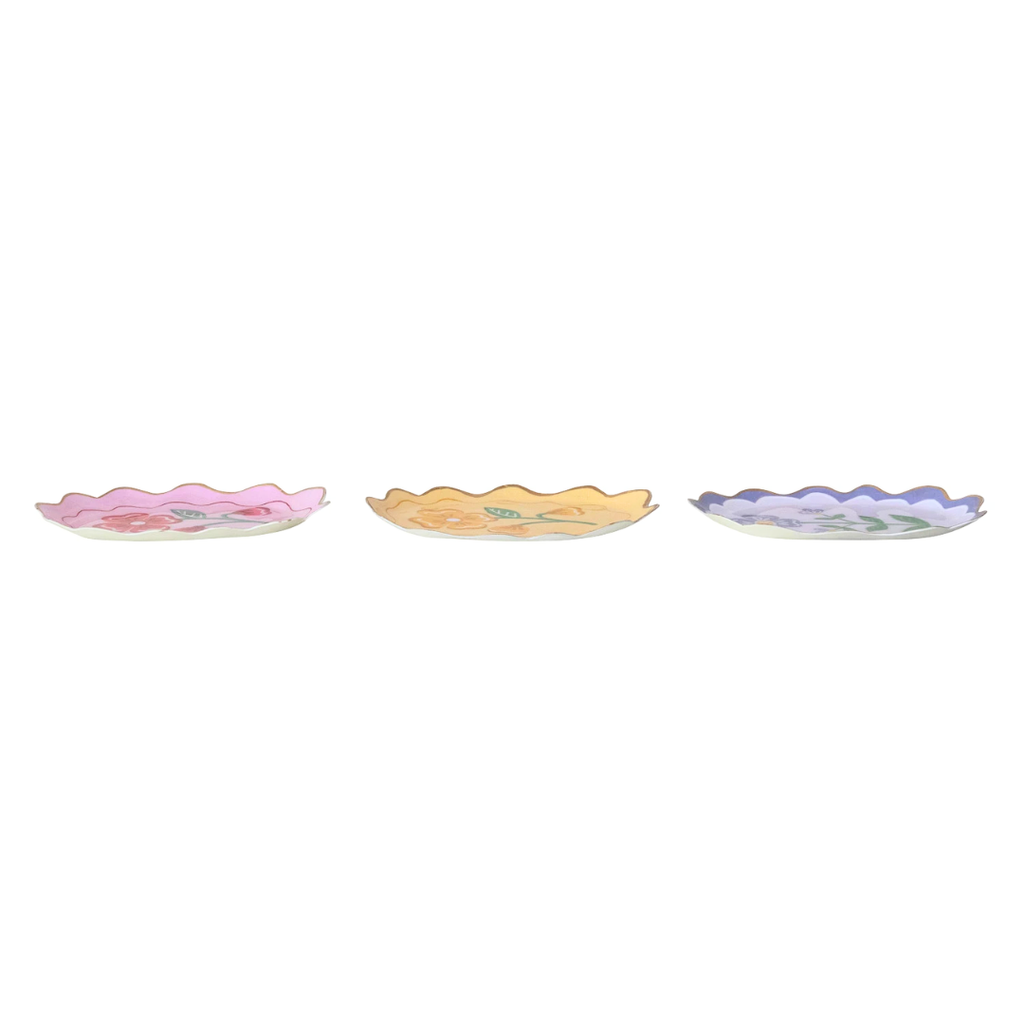 Wavy Floral Trinket Trays - Freshie & Zero Studio Shop