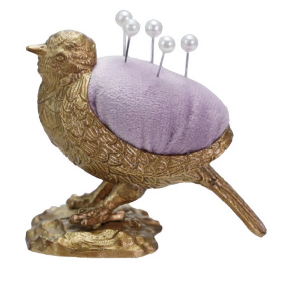 Metallic animal pin cushions by Creative Co-Op, featuring colorful animal designs for sewing and craft use.