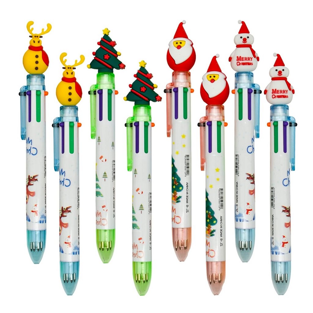 Christmas 6 in 1 Retractable Pen - Freshie & Zero Studio Shop