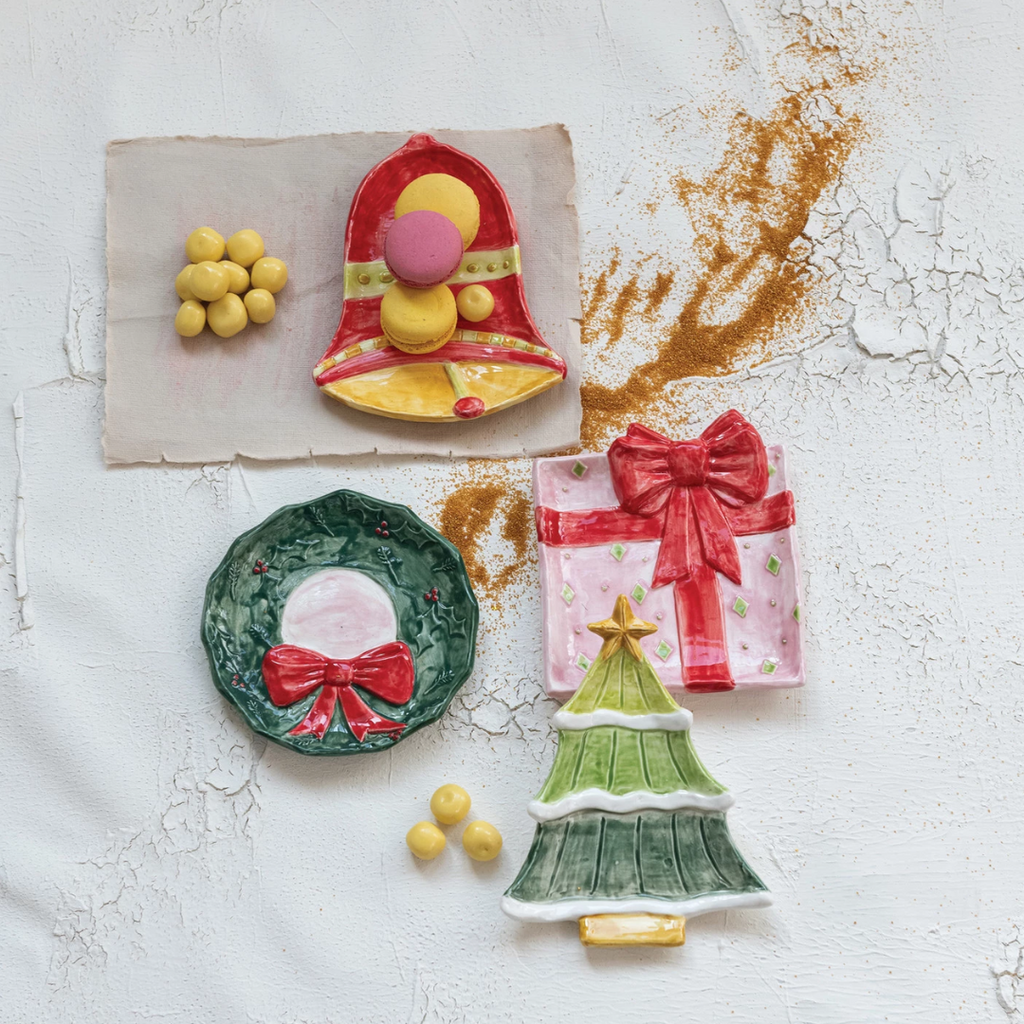 Hand-Painted Holiday Icon Shaped Dish | 4 Styles - Freshie & Zero Studio Shop
