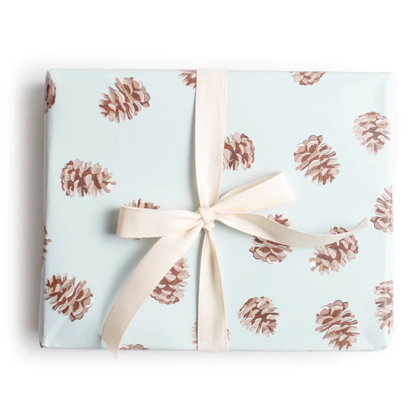Pinecone Wrapping Paper Sheets by Amy Heitman - Freshie & Zero Studio Shop