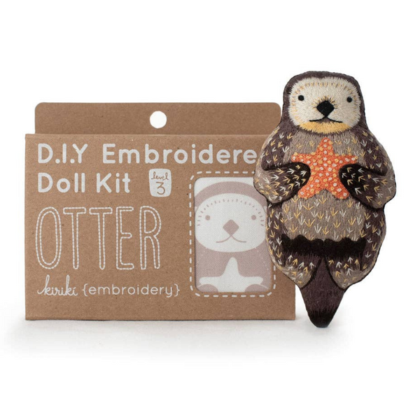 Embroidery Kit, Otter | Level 3 - Freshie & Zero Studio Shop