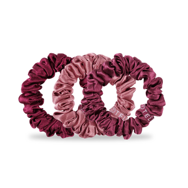 Teleties Small Silk Scrunchies - Set of 3 - Freshie & Zero Studio Shop