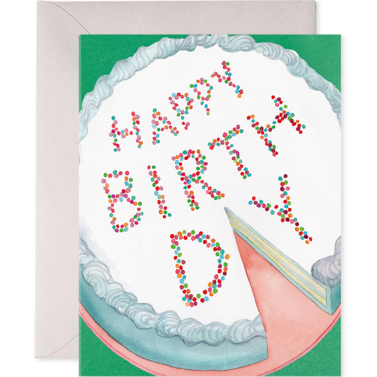 Cake Slice Happy Birthday Card by E. Frances Paper Freshie & Zero