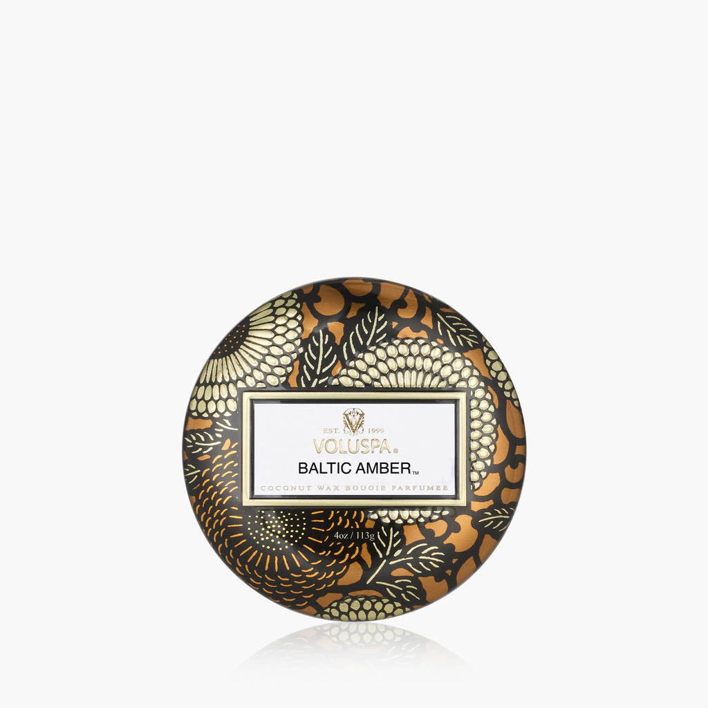 Baltic Amber Mini Tin Candle - Freshie & Zero Studio Shop