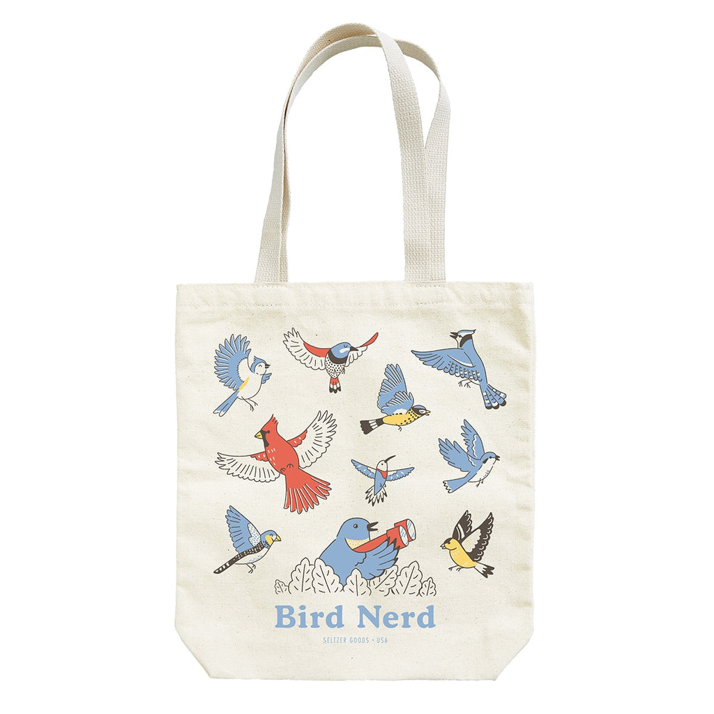 Bird Nerd Canvas Tote Bag - Freshie & Zero Studio Shop