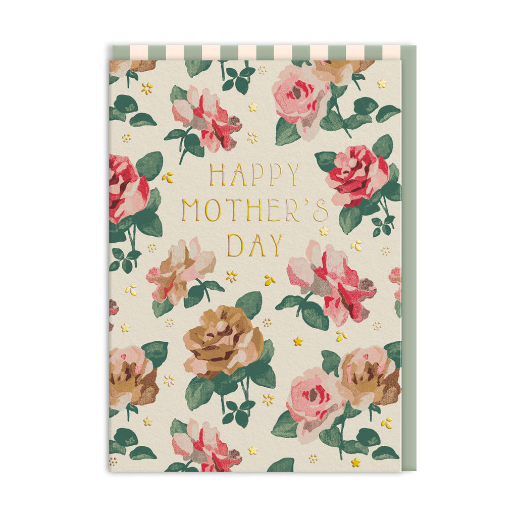 Happy Mother's Day Roses Greeting Card - Freshie & Zero Studio Shop