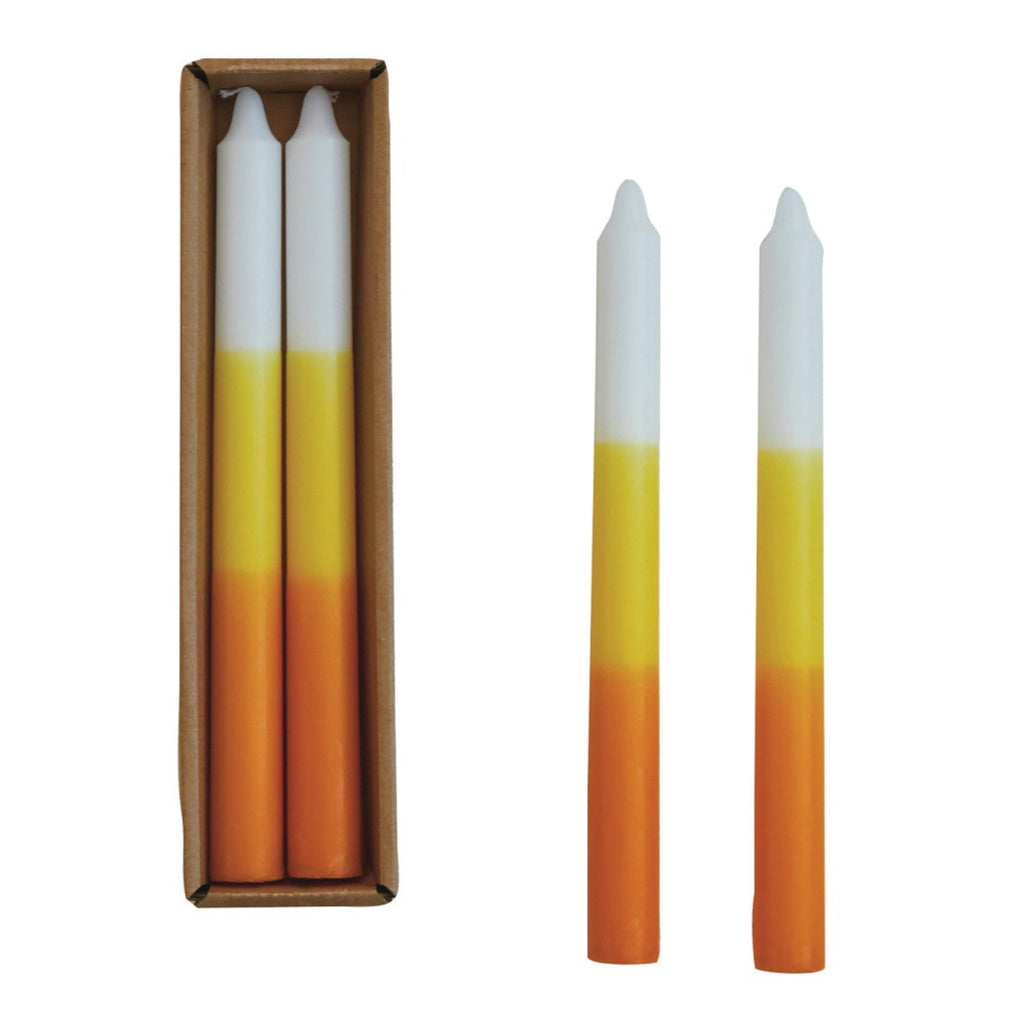 Candy Corn Taper Candle | Set of 2 - Freshie & Zero Studio Shop