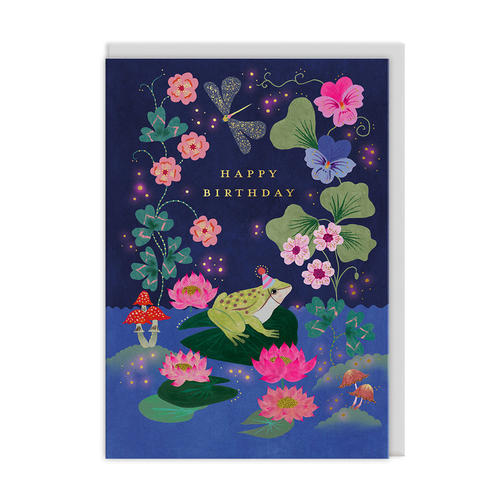 Lilipad Frog Greeting Card (13313) - Freshie & Zero Studio Shop