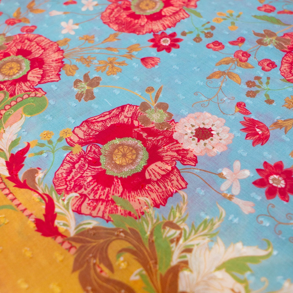 Cotton Scarf by Powder - Paisley Poppies - Freshie & Zero Studio Shop