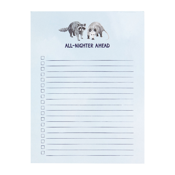 All Nighter Notepad by 1canoe2 - Freshie & Zero Studio Shop
