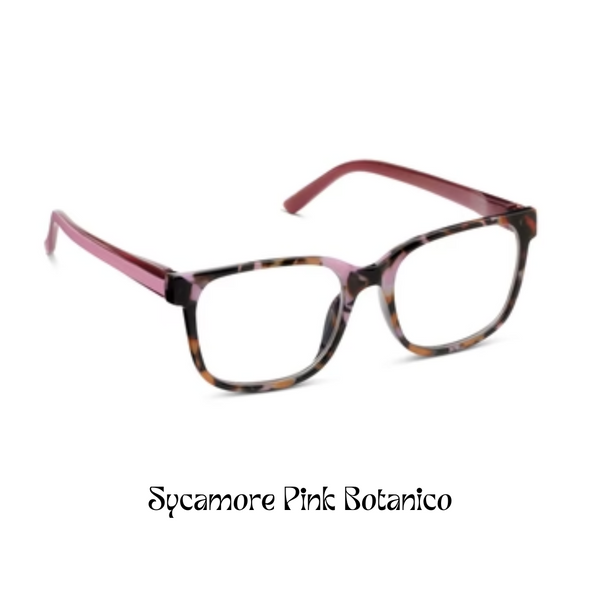 Peepers Reading Glasses: Sycamore Pink Botanico - Freshie & Zero Studio Shop