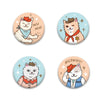 Cowboy Cats: Super Strong Magnets Set of 4 - Freshie & Zero Studio Shop