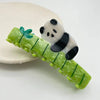 Panda on Bamboo Hair Claw Clip - Freshie & Zero Studio Shop