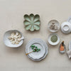 Sage Green Ceramic Flower Shaped Plate - Freshie & Zero Studio Shop