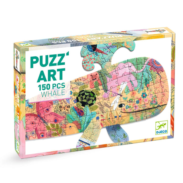 Whale Shaped Art Puzzle | 150 pc - Freshie & Zero Studio Shop