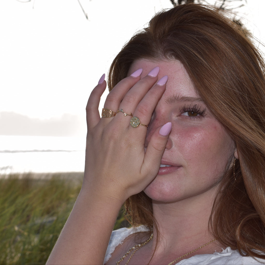 Starry Night Gold Adjustable Ring - Freshie & Zero Studio Shop