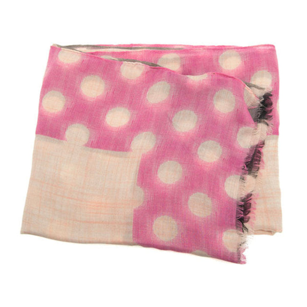 Blush Brushed Polka Dot Summer Scarf - Freshie & Zero Studio Shop