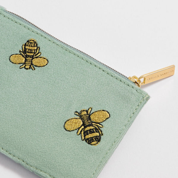 Embroidered Bees Card Wallet by Estella Bartlett - Freshie & Zero Studio Shop