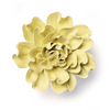 English Garden Collection Ceramic Wall Flower: 5.25" Lime Yellow Larkspur - Freshie & Zero Studio Shop