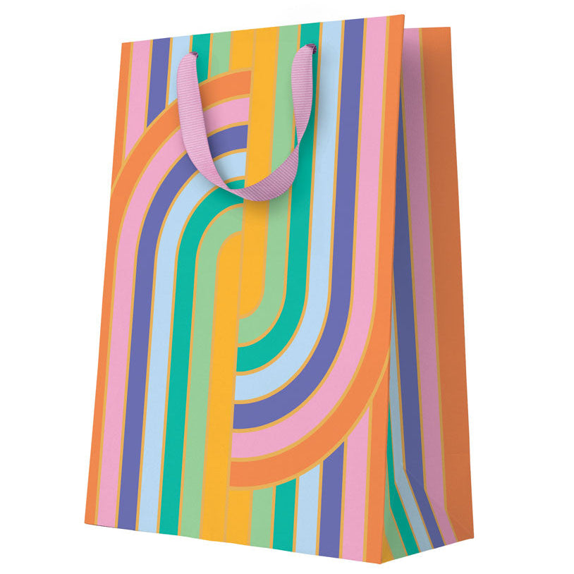 Rainbow Arcs Large Gift Bag - Freshie & Zero Studio Shop