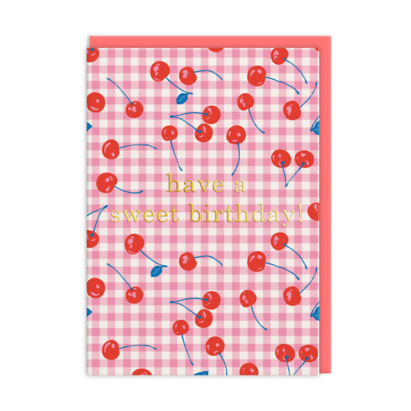 Birthday Cherries Greeting Card (13075) - Freshie & Zero Studio Shop