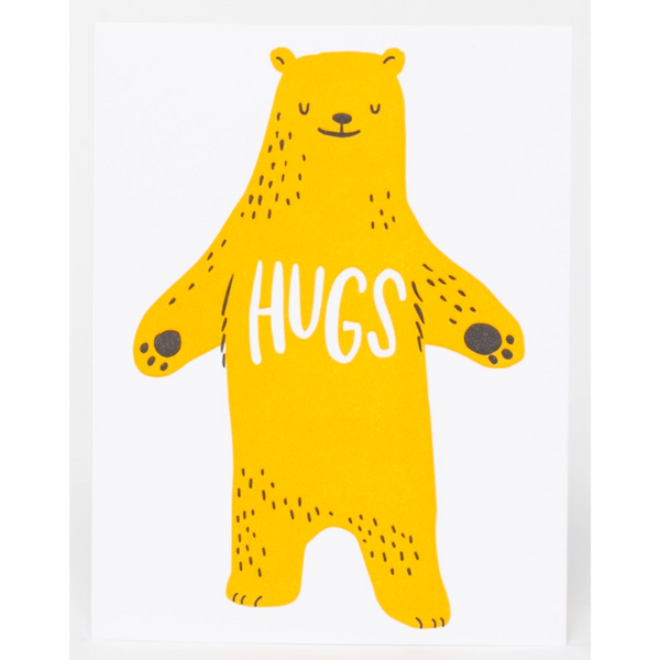 Bear Hugs Greeting Card - Freshie & Zero Studio Shop