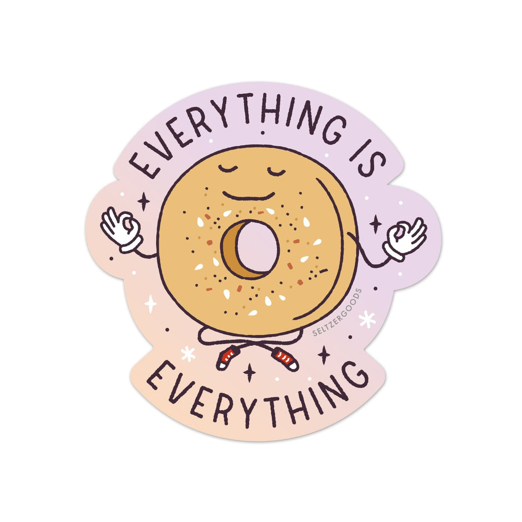Everything is Everything Bagel Sticker - Freshie & Zero Studio Shop