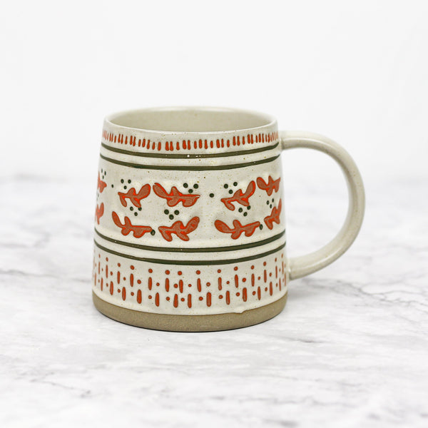 Hand Stamped Winter Mugs - Freshie & Zero Studio Shop