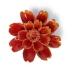 Ceramic Wall Flower: 4.25" Orange Yellow Paris Daisy - Freshie & Zero Studio Shop