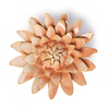 France Collection Ceramic Wall Flower: 4" Peach Pink Strawflower - Freshie & Zero Studio Shop