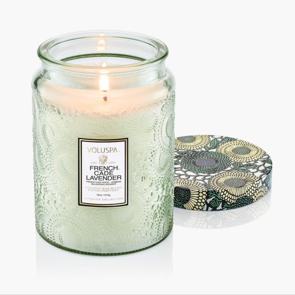 French Cade Lavender Large Jar Candle - Freshie & Zero Studio Shop